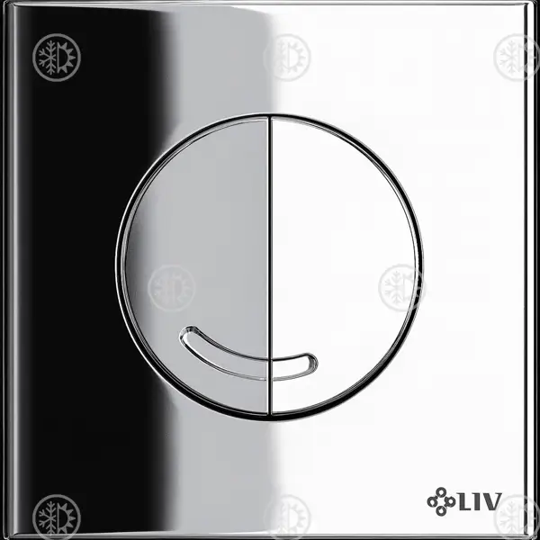 Valmago - AKTIVIRNA TIPKA WC OPAL DUO PLASTIKA KROM SIJAJ LIV